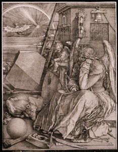 Melankoli, 1513 af Albrecht Dürer