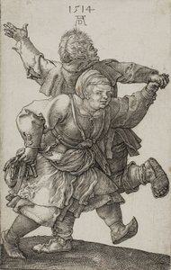 Bondepar danser, 1514 af Albrecht Dürer