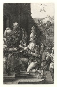 Pilatus vasker sine hænder, 1512 af Albrecht Dürer