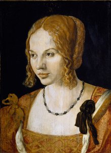 Portræt af en ung venetiansk kvinde Maleri af Albrecht Durer (1471-1528) af Albrecht Dürer