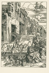 Hvile på flugten til Egypten, ca. 1502 (træsnit) af Albrecht Dürer or Duerer