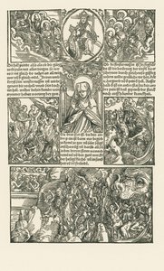 Den hellige Birgitta og Jomfru Maria går i forbøn for de fordømte af Albrecht Dürer or Duerer