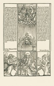 Den hellige Birgitta som forbeder, med et bedende ægtepar af Albrecht Dürer or Duerer