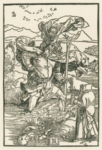 Sankt Kristoffer, ca. 1503-04 (træsnit) af Albrecht Dürer or Duerer