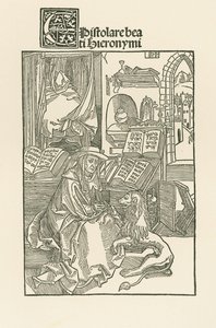 Sankt Hieronymus i sit arbejdsværelse af Albrecht Dürer or Duerer