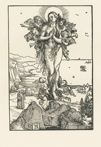 Sankt Maria Magdalena i ekstase, ca. 1504-05 (træsnit) af Albrecht Dürer or Duerer
