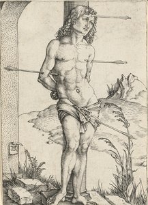 Sankt Sebastian bundet til en søjle, ca. 1499 af Albrecht Dürer
