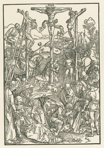 Lille Golgata, ca. 1503-04 (træsnit) af Albrecht Dürer or Duerer