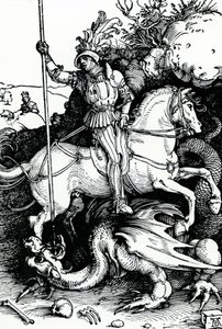 St. George og dragen af Albrecht Dürer