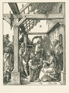 Tilbedelsen af de hellige tre konger af Albrecht Dürer or Duerer