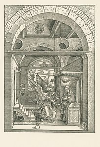 Bebudelsen, ca. 1503 (træsnit) af Albrecht Dürer or Duerer
