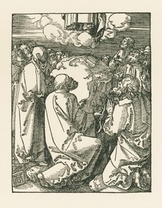 Himmelfarten, ca. 1510 (træsnit) af Albrecht Dürer or Duerer