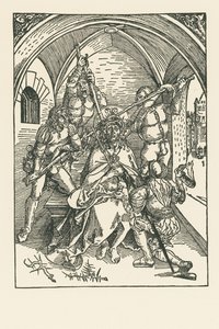 Kroningen med torne, ca. 1500 (træsnit) af Albrecht Dürer or Duerer