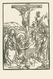 Korsfæstelsen, ca. 1500 (træsnit) af Albrecht Dürer or Duerer