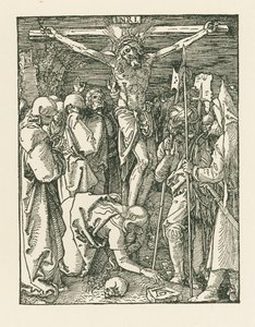 Korsfæstelsen, ca. 1509 (træsnit) af Albrecht Dürer or Duerer