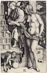 Drømmen, ca. 1500 (gravering) af Albrecht Dürer
