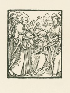 Bespisningen af de fem tusinde af Albrecht Dürer or Duerer