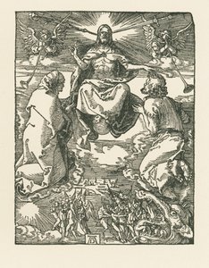 Den sidste dom, ca. 1510 (træsnit) af Albrecht Dürer or Duerer