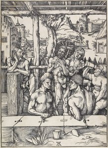Mænds bad, ca. 1496-1497 af Albrecht Dürer