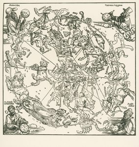 Den nordlige halvkugle af den kelestrale klode af Albrecht Dürer or Duerer