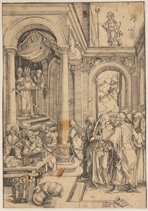 Præsentationen af jomfruen i templet af Albrecht Dürer