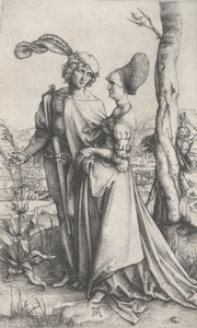 The Promenade, ca. 1496-1497 (gravering) af Albrecht Dürer