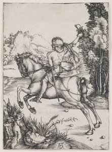 Den lille kurér, ca. 1496 (kobberstik) af Albrecht Dürer or Duerer