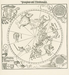 Den sydlige halvkugle af den kelestrale klode af Albrecht Dürer or Duerer