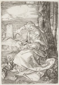 Jomfruen og barnet med pæren af Albrecht Dürer