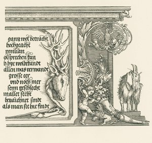 Triumfbue for kejser Maximilian I af Albrecht Dürer or Duerer