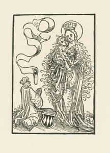 Jomfru Maria tilbedt af Albrecht von Bonstetten af Albrecht Dürer or Duerer
