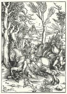 Ridderen og Landsknecht af Albrecht Dürer