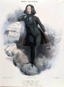 Karikatur af George Sand (1804-76) c.1848