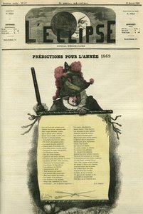 Forudsigelser for året 1869. Forside i "" L