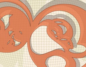 Flydende abstrakte kurver af Alejandra Winkhaus