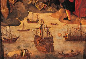 Spansk karavel (detalje fra Virgin of the Navigators)