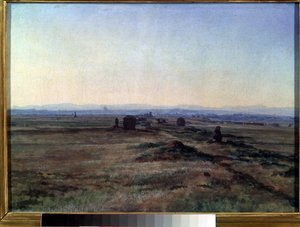""Udsigt over Via Appia (Appian Way) ved solnedgang"" Maleri af Alexander Ivanov (1806-1858) 1845 State Tretyakov Gallery, Moskva af Aleksandr Andreevich Ivanov