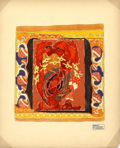 Design til en tæppeudgiver M. K. Tenisheva og S. I. Mamontov, 1900-tallet af Aleksandr Jakovlevic Golovin
