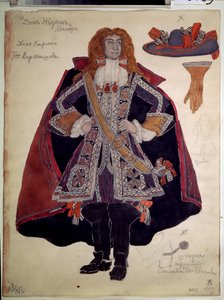 Kostumedesign til stykket Dom Juan af Moliere (Jean Baptiste Poquelin