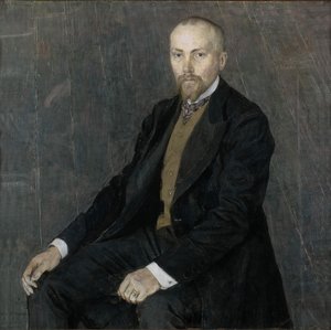 Portræt af kunstneren Nicholas Roerich 1874-1947, 1907 af Aleksandr Jakovlevic Golovin