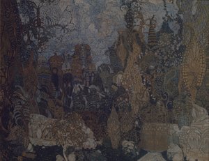 Scenedesign til balletten Ildfuglen af I. Stravinsky, 1910