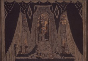 Scenografi til stykket Don Juan af J.-B. Molliére, 1910 af Aleksandr Jakovlevic Golovin