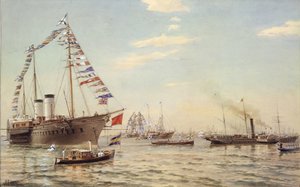 Den tyske kejser Vilhelm II besøgte Kronstadt i juli 1888, 1888
