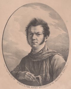 Selvportræt med album og pen, 1819., 1819. af Aleksandr Orlovsky