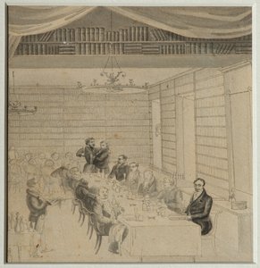 Litterær fest i Aleksander Smirdins boghandel, 1832