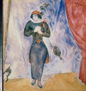 Bialystok (Polen). På scenen. Værk af Alexander Vasilyevich Shevchenko (Alexander Shevchenko) (1883-1948), akvarel på papir