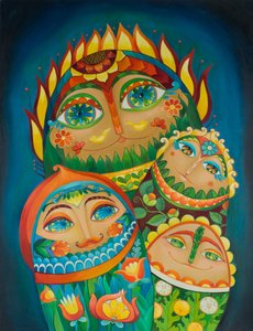 Den fantasifulde folkemusikfamilie af Aleksandra Paranchenko