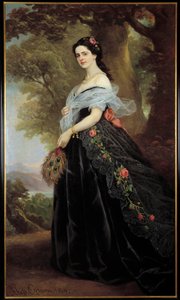 Portræt af grevinden Juliette Cotti Maleri af Alexandro Ossani (1800-tallet) 1869 Florence Museum of Modern Art af Alessando Ossani