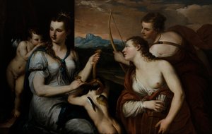 Venus sokeaa Cupidon af Alessandro (1588 1648) Varotari