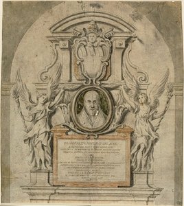 Design til mindesmærke for pave Gregorius XV af Alessandro Algardi